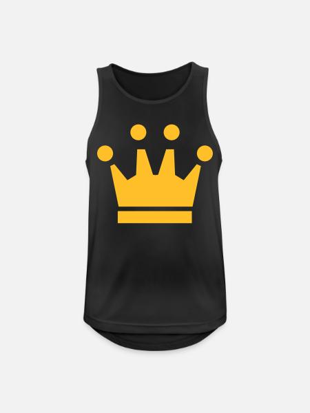 Crown Winner King Queen Princess - Men's Breathable Tank Top - black