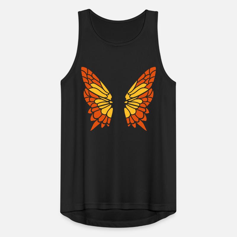 Butterfly Fluegel Pattern Men's Breathable Tank Top