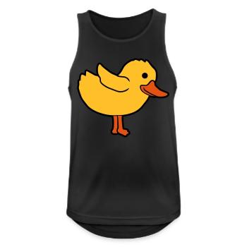 Cartoon Entchen süßes Küken - Männer Tank Top atmungsaktiv - Schwarz - Vorne - Nick (188cm)