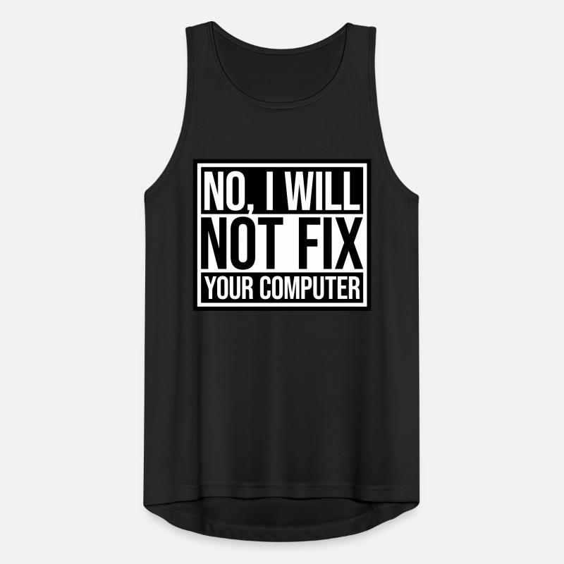 not fix your computer Men's Breathable Tank Top