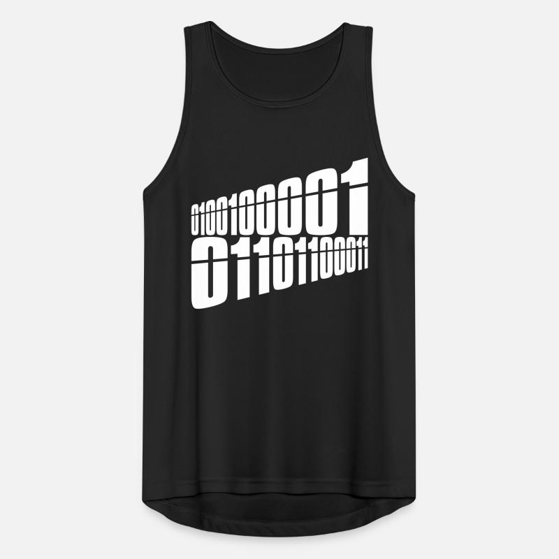 Binär Code Programm Sprache Männer Tank Top atmungsaktiv