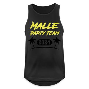 malle party team 2024 - Männer Tank Top atmungsaktiv - Schwarz - Vorne - Nick (188cm)