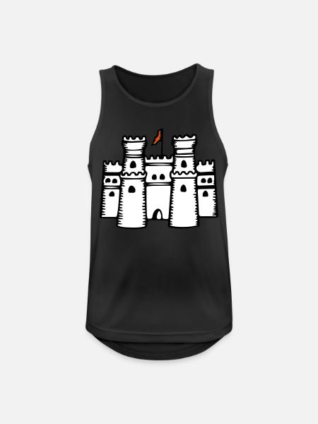 castle_ - Men's Breathable Tank Top - black