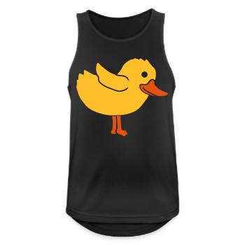 Entchen süßes Hühner Küken - Männer Tank Top atmungsaktiv - Schwarz - Vorne - Nick (188cm)
