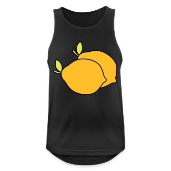 Citrons - Débardeur respirant Homme - noir - Devant - Nick (188cm)