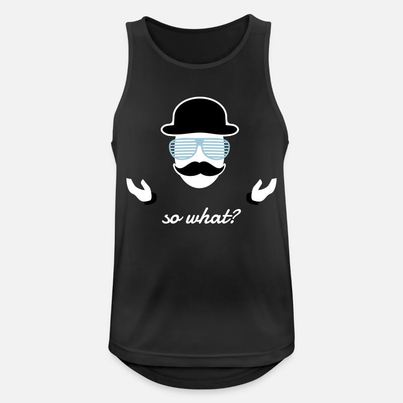 so what Sir - Männer Tank Top atmungsaktiv - Schwarz
