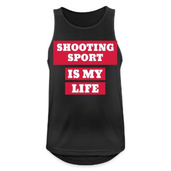 Sportschießen Schütze Sport Sportler Spieler - Männer Tank Top atmungsaktiv - Schwarz - Vorne - Nick (188cm)