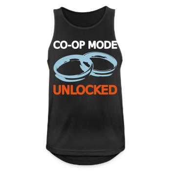 Ehe Hochzeit Ehefrau Ehemann Multiplayer Koop 1 - Männer Tank Top atmungsaktiv - Schwarz - Vorne - Nick (188cm)
