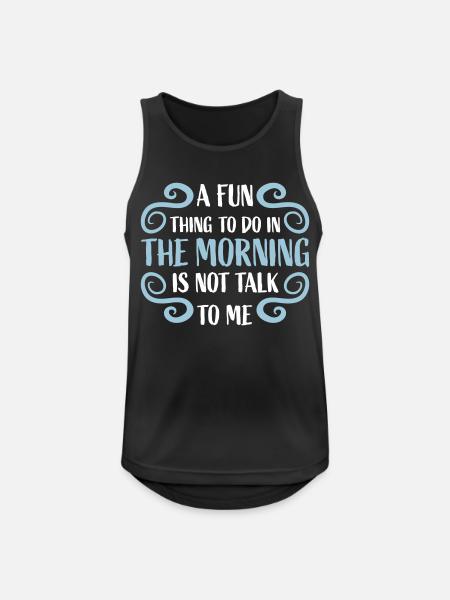 not talk to me - Men's Breathable Tank Top - black