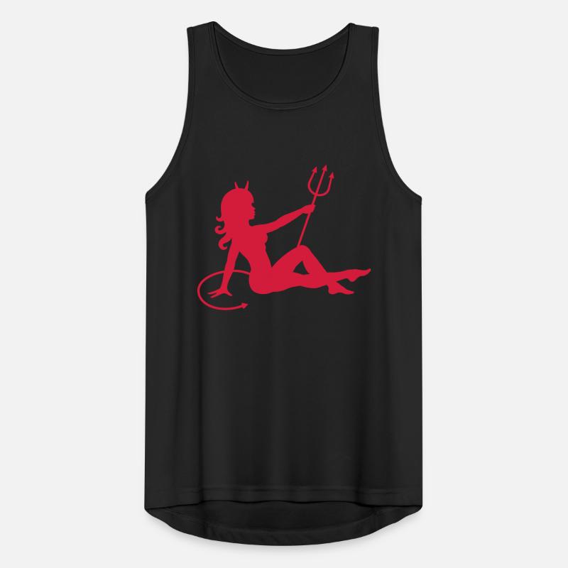 Devil Mudflap Girl Men's Breathable Tank Top