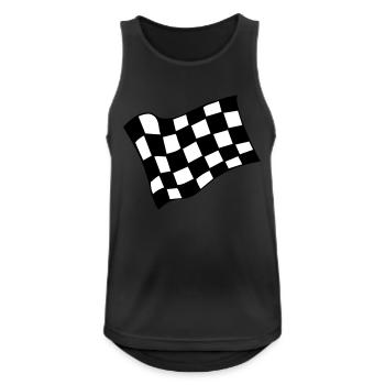 Racing Chequered Flag - Men's Breathable Tank Top - black - Front - Nick (188cm)