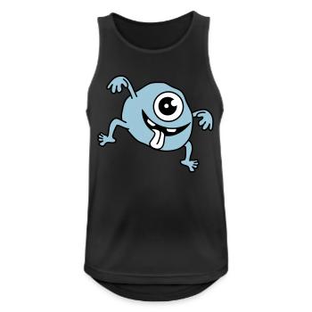Funny Monster - Men's Breathable Tank Top - black - Front - Nick (188cm)