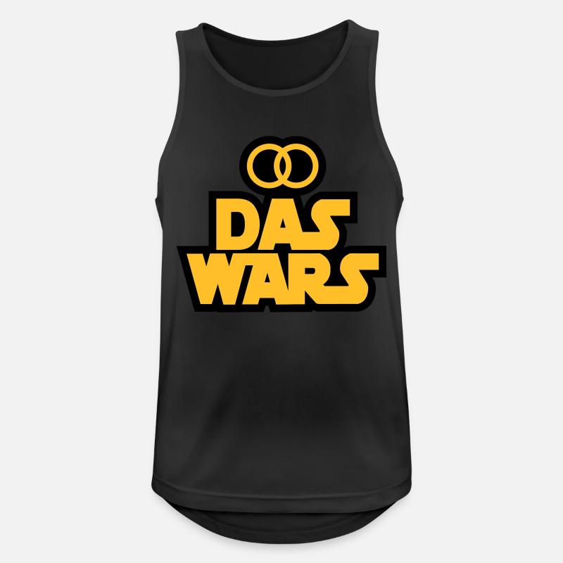 Das Wars - Männer Tank Top atmungsaktiv - Schwarz
