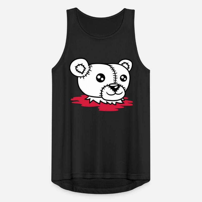 blut kopflos geköpft eisbär abgetrennt horror hall Männer Tank Top atmungsaktiv