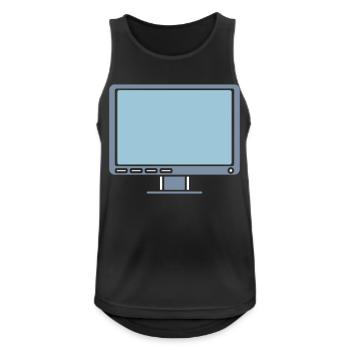 Design Screen Display Computer - Men's Breathable Tank Top - black - Front - Nick (188cm)