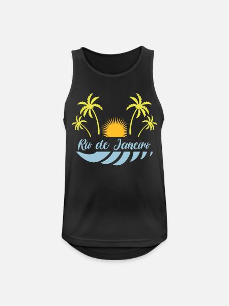 Rio de Janeiro - Men's Breathable Tank Top - black