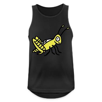 Grasshopper 3 - Men's Breathable Tank Top - black - Front - Nick (188cm)