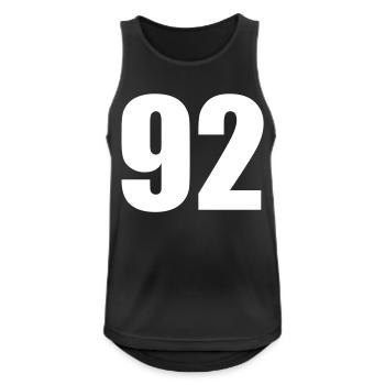 92 - Men's Breathable Tank Top - black - Front - Nick (188cm)