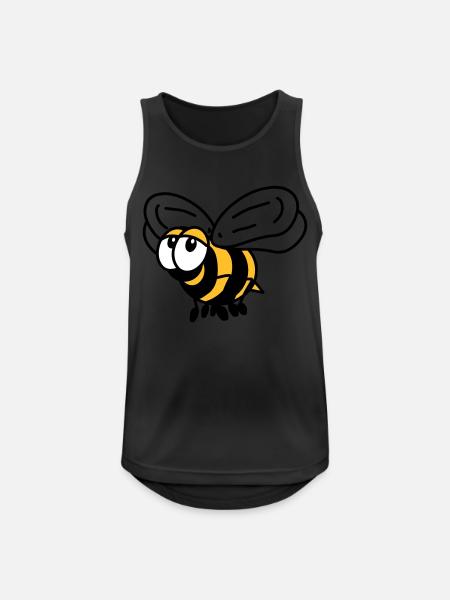 Biene - Männer Tank Top atmungsaktiv - Schwarz