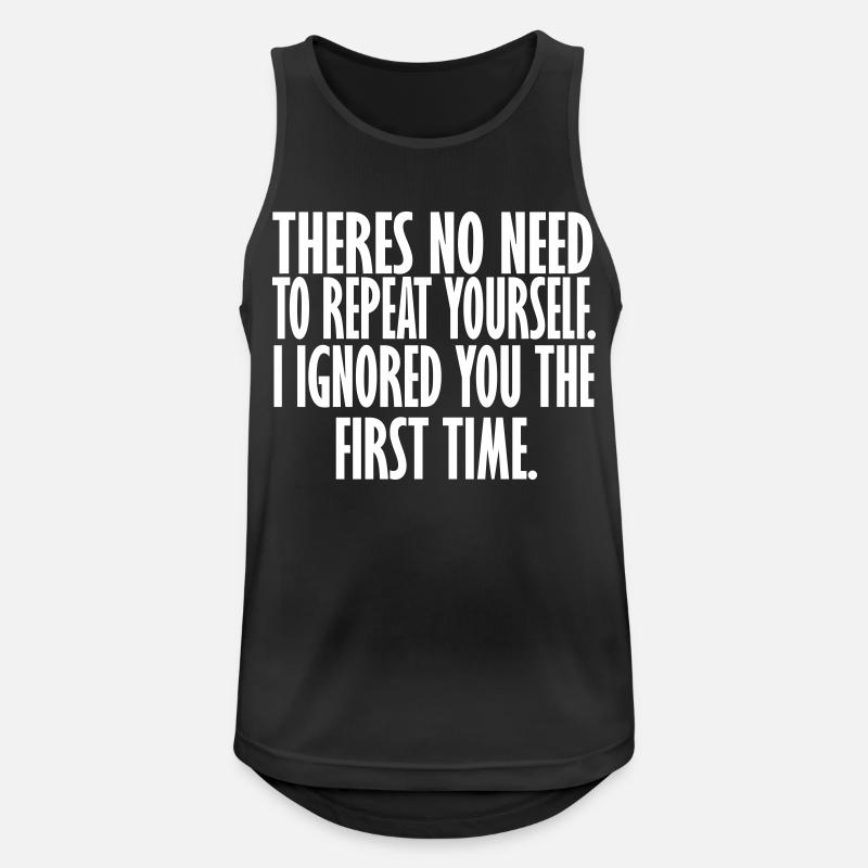funny t - Men's Breathable Tank Top - black