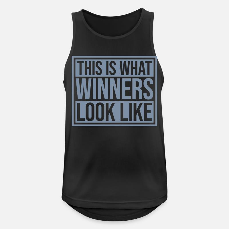 What Winners Look Like - Männer Tank Top atmungsaktiv - Schwarz