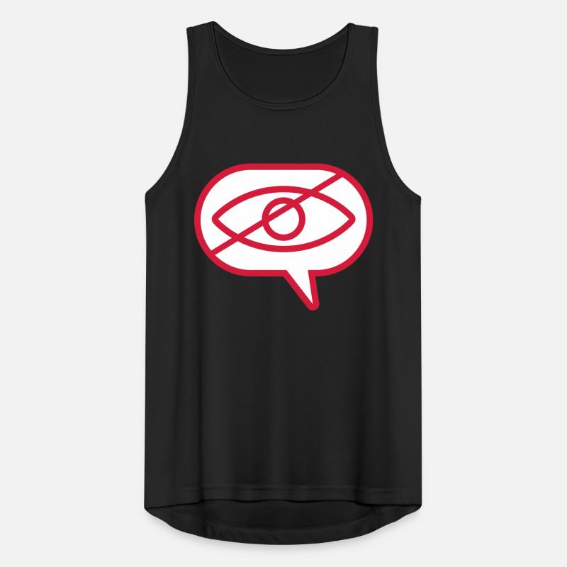 Do not see visual eye Men's Breathable Tank Top