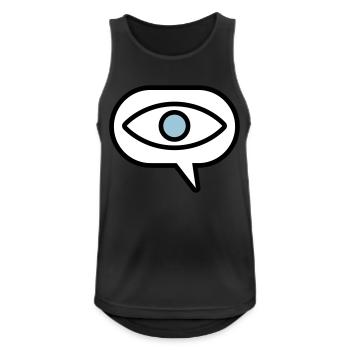 Eye Seeing Comic Speech Bubble - Débardeur respirant Homme - noir - Devant - Nick (188cm)