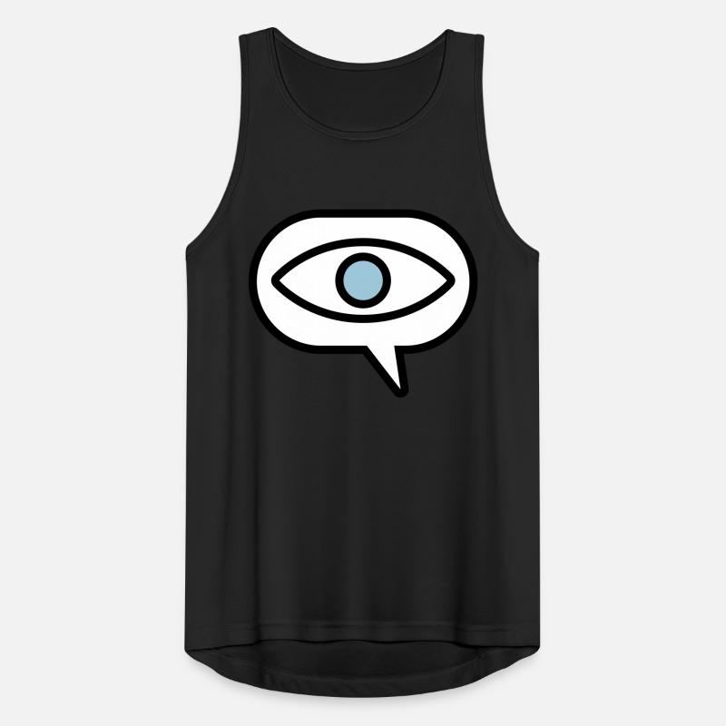 Eye Seeing Comic Speech Bubble Débardeur respirant Homme