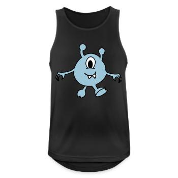 Monstre Alien - Débardeur respirant Homme - noir - Devant - Nick (188cm)