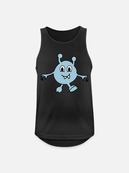 monster alien - Männer Tank Top atmungsaktiv - Schwarz
