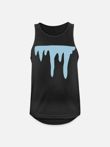 Icicle - line - Men's Breathable Tank Top - black
