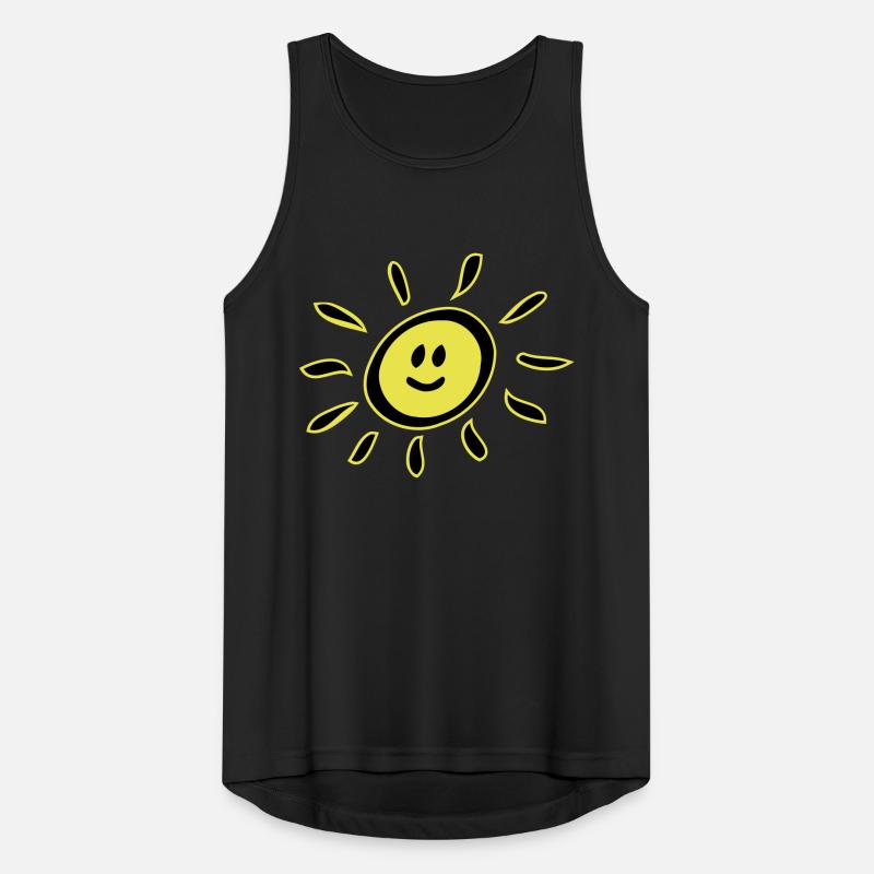 soleil Smiley Débardeur respirant Homme