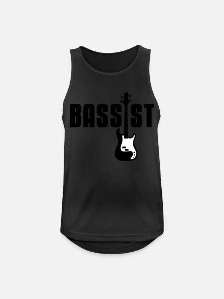 bassist - Männer Tank Top atmungsaktiv - Schwarz