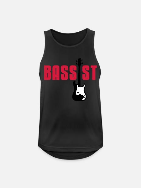 bassist - Männer Tank Top atmungsaktiv - Schwarz