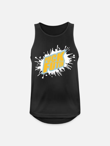 puck futin logo design - Men's Breathable Tank Top - black