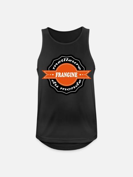Beste FRANFINE - Männer Tank Top atmungsaktiv - Schwarz