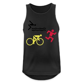 Triathlon - Débardeur respirant Homme - noir - Devant - Nick (188cm)