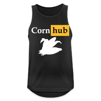 Corn hub - Men's Breathable Tank Top - black - Front - Nick (188cm)