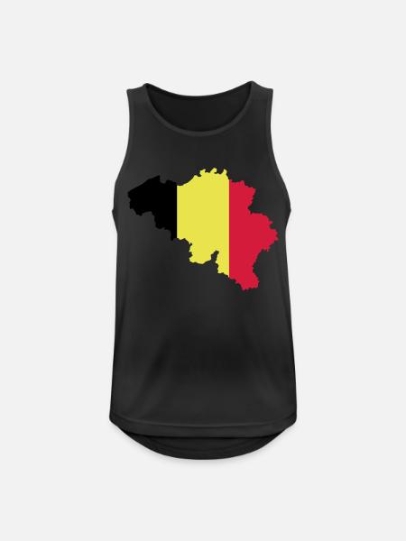Belgique - Débardeur respirant Homme - noir