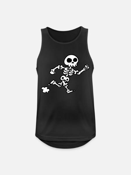 skeleton jogging - Men's Breathable Tank Top - black