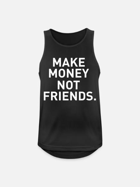 Make Money Not Friends - Men's Breathable Tank Top - black