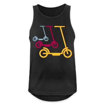 scooter électrique scooter scooter électrique fun enfant - Débardeur respirant Homme - noir - Devant - Nick (188cm)