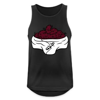 windel baby kind wickeln wechseln kot haufen schei - Männer Tank Top atmungsaktiv - Schwarz - Vorne - Nick (188cm)