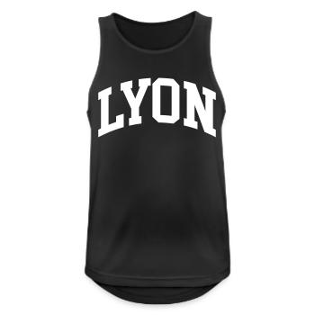 Lyon - Débardeur respirant Homme - noir - Devant - Nick (188cm)