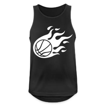 Feu de basket-ball - Débardeur respirant Homme - noir - Devant - Nick (188cm)