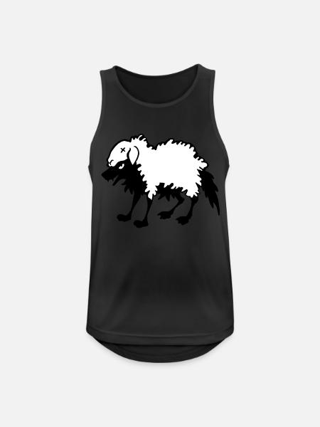 Wolf im Schafspelz - Männer Tank Top atmungsaktiv - Schwarz