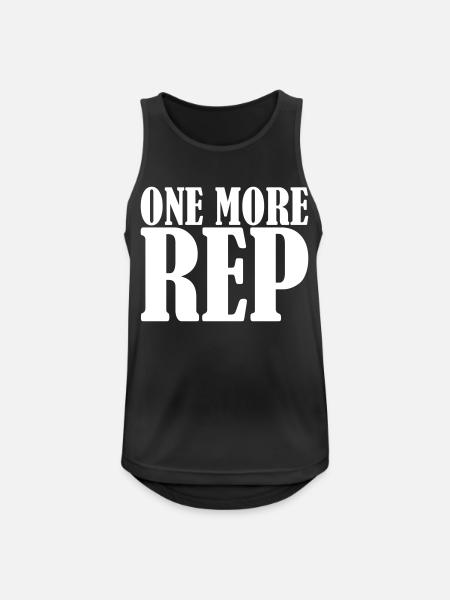 One More Rep - Men's Breathable Tank Top - black