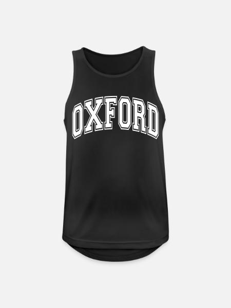 Oxford - Männer Tank Top atmungsaktiv - Schwarz