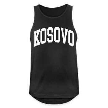 Kosovo - Débardeur respirant Homme - noir - Devant - Nick (188cm)