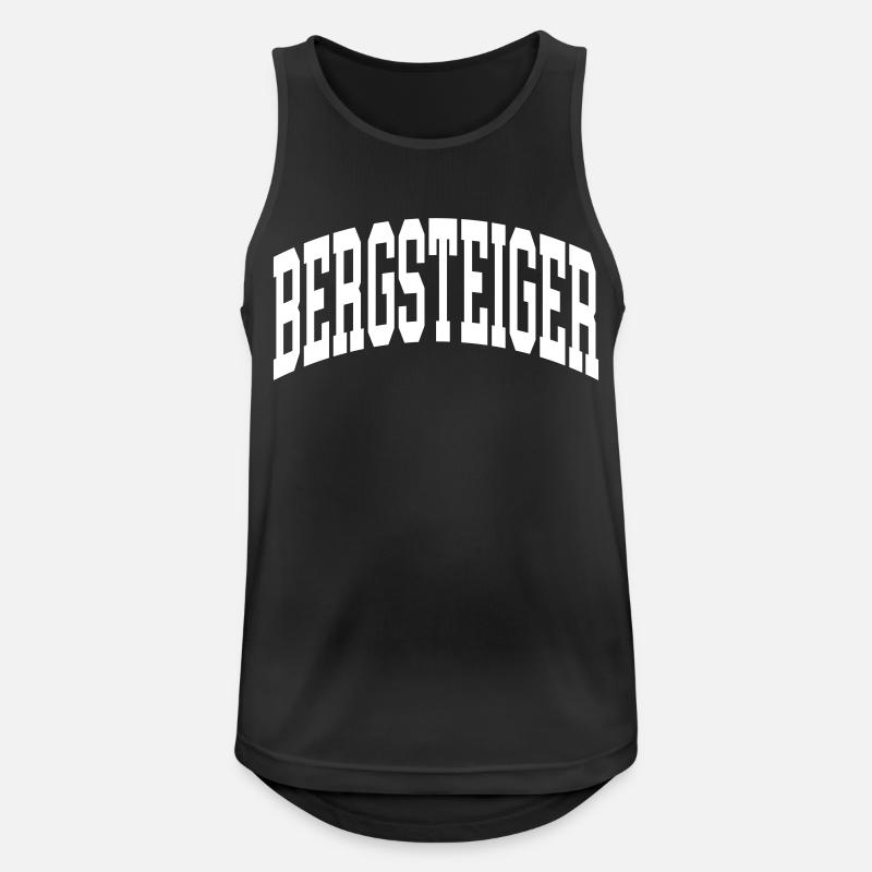 Bergsteiger - Männer Tank Top atmungsaktiv - Schwarz